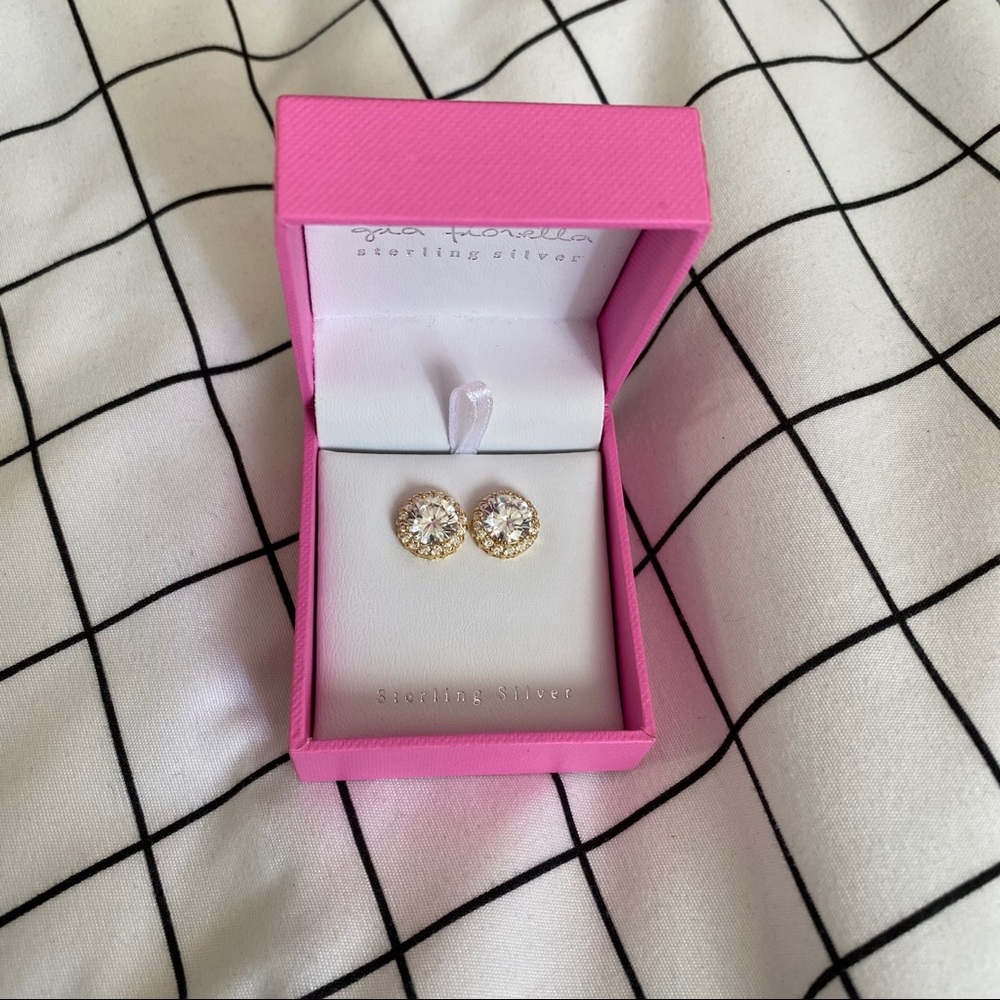 gold earrings (sterling silver)